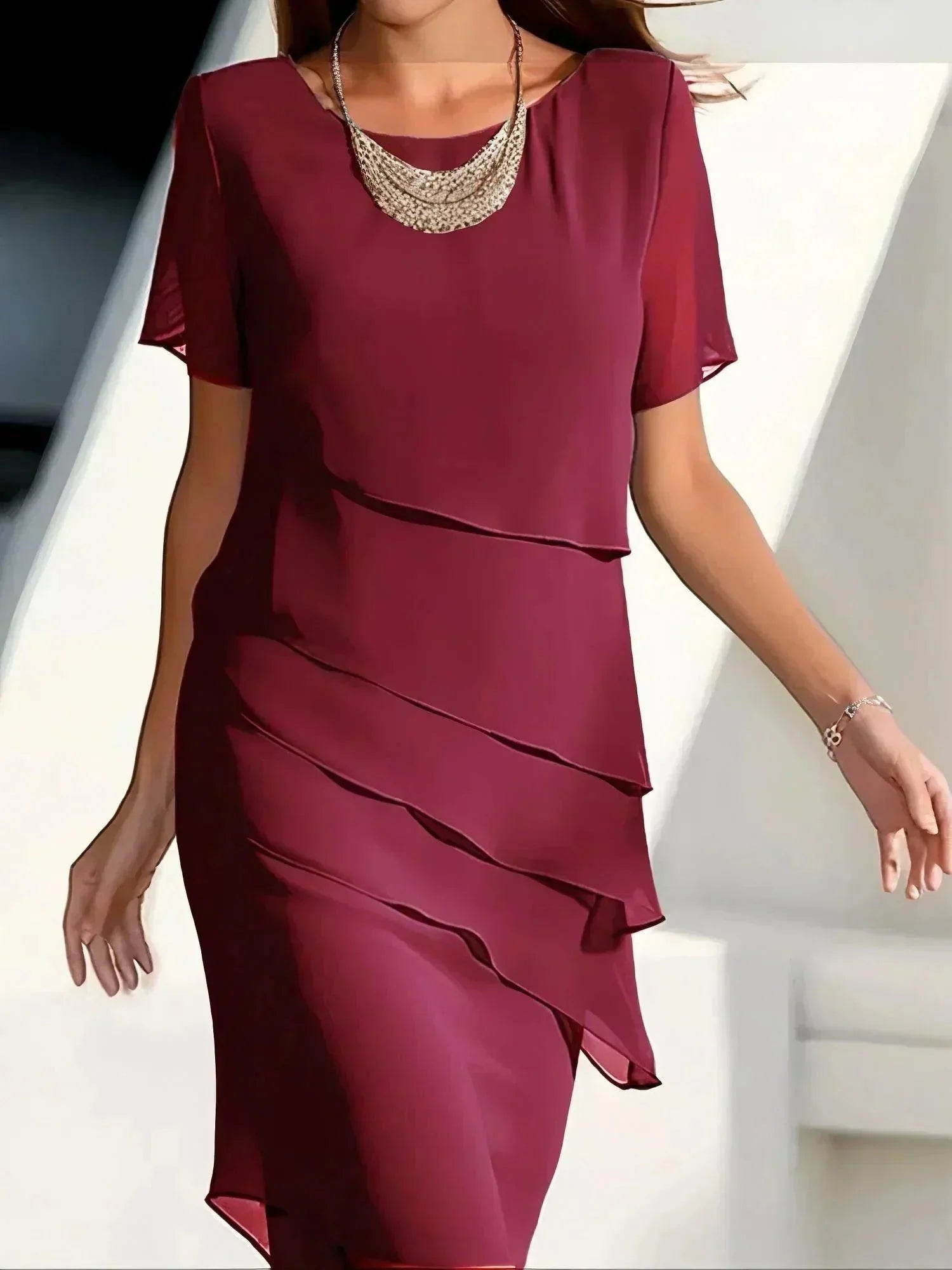Sophie Stijlvolle Tummy-Control Jurk voor Elegante Gelegenheden en Dagelijkse Draagstijl met Flatterend silhouet, Luxe Comfort en Verenigbare Casual en Formele Looks