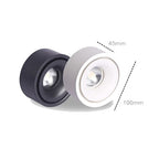 Moderne LED inbouwspot rond in metaal Lory