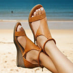 ANNE - Orthopedische Leren Sandalen Met Hak