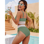 Hoge Taille Bikini Set met Buikband Controle Comfort