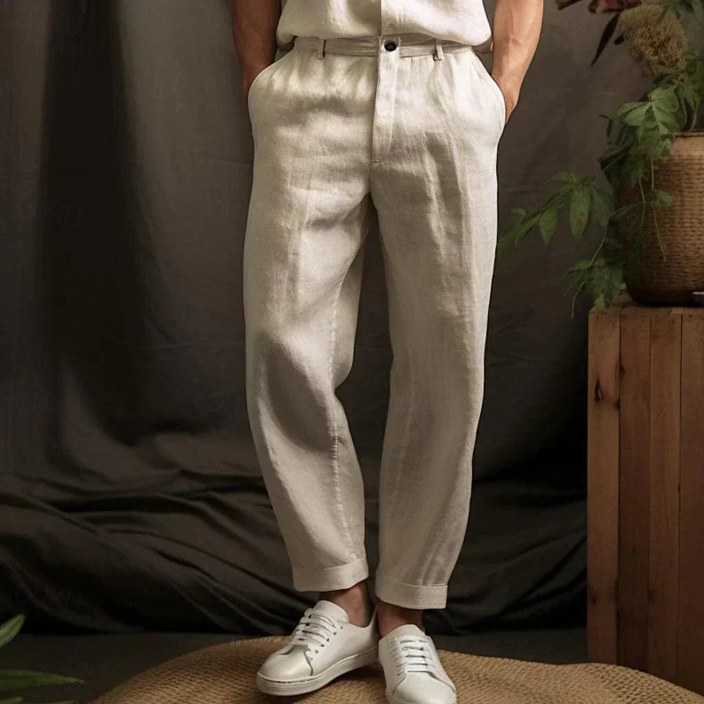 Casual Heren Linnenbroek voor de Zomer