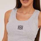 Tanktop Zijdeachtig Katoen Minimalistisch Zomer Lichtgewicht