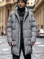Winterpuffer Met Capuchon En Zakken Hoogwaardig Materiaal - Pufferjas - Winterjas
