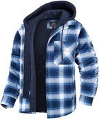Hommes Jas - Geruit heren vest met capuchon en warme voering