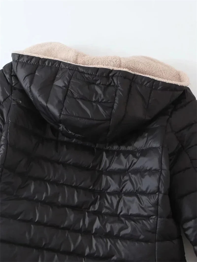 Dames Donsjas Met Capuchon Losse Pasvorm Dames Warm -40 Celsius