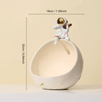 Astronaut Muziek Vliegtuig Opbergdoos van Hars – Uniek Decoratief Kunstobject voor Interieur en Cadeau