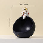 Astronaut Muziek Vliegtuig Opbergdoos van Hars – Uniek Decoratief Kunstobject voor Interieur en Cadeau