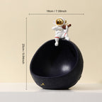 Astronaut Muziek Vliegtuig Opbergdoos van Hars – Uniek Decoratief Kunstobject voor Interieur en Cadeau