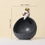 Astronaut Muziek Vliegtuig Opbergdoos van Hars – Uniek Decoratief Kunstobject voor Interieur en Cadeau