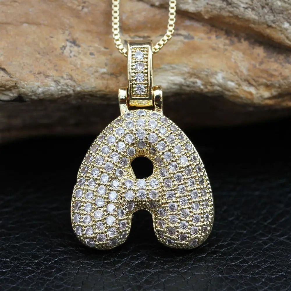 Ballon Initiële Charm Ketting