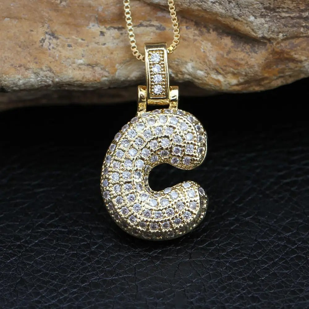 Ballon Initiële Charm Ketting