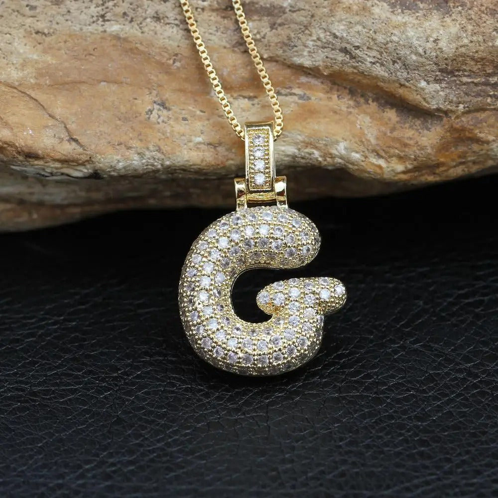Ballon Initiële Charm Ketting