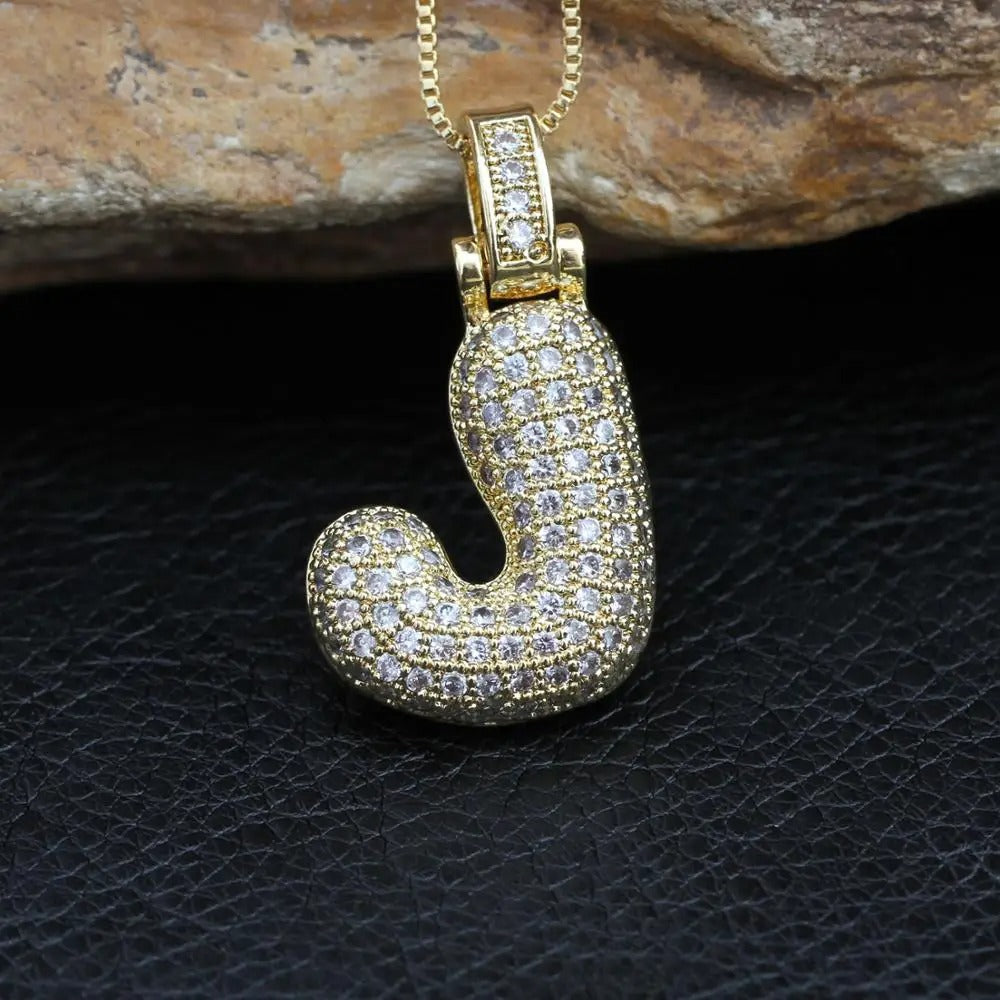 Ballon Initiële Charm Ketting