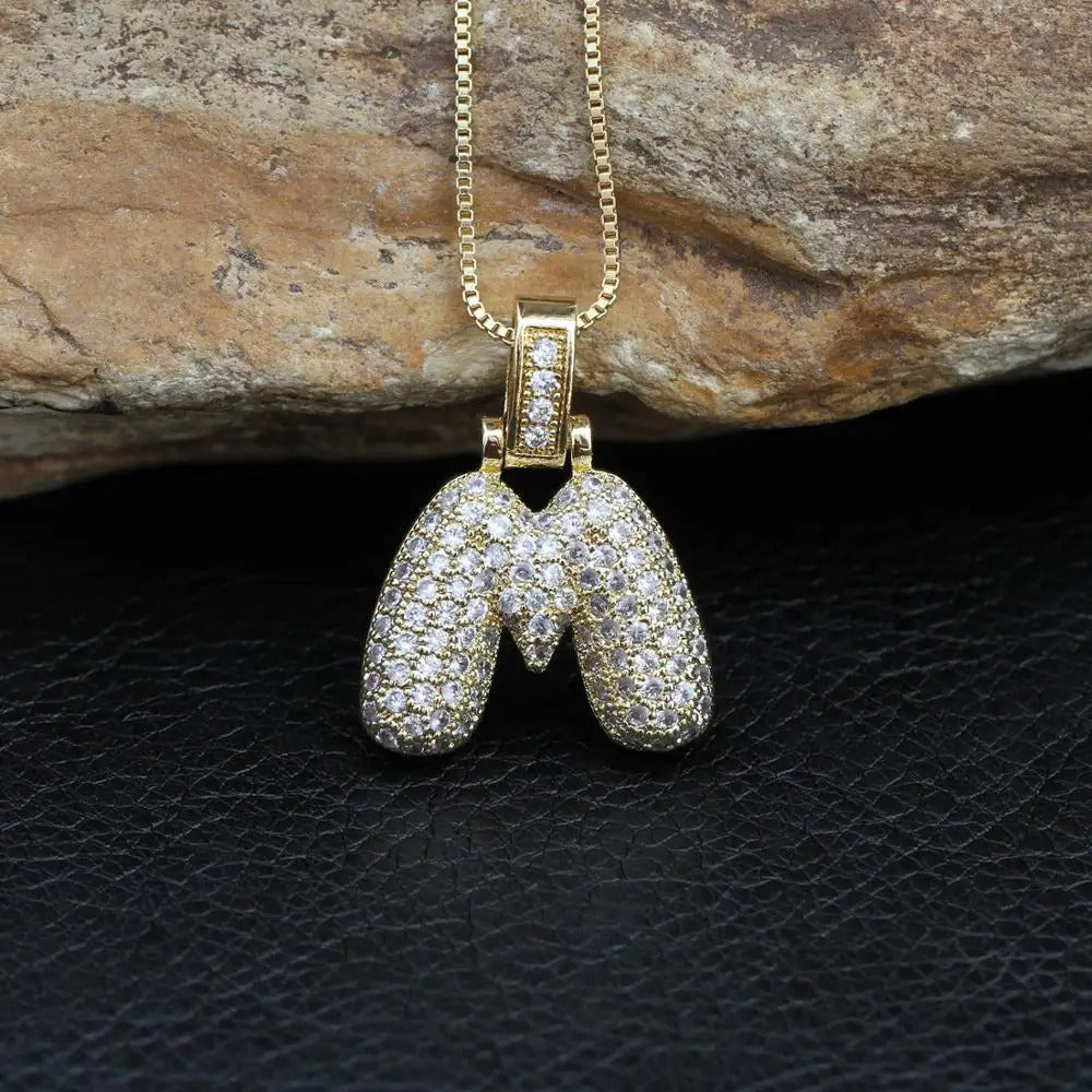 Ballon Initiële Charm Ketting