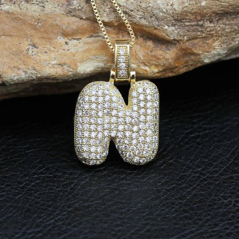 Ballon Initiële Charm Ketting