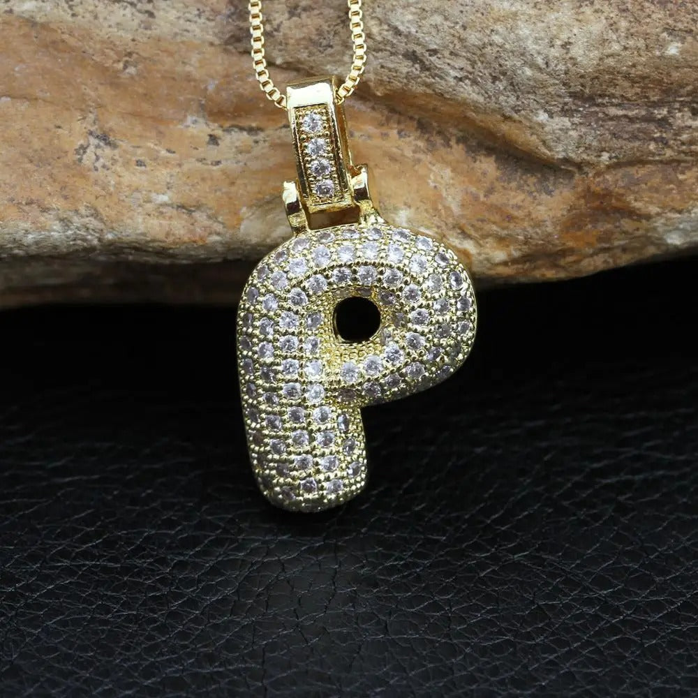 Ballon Initiële Charm Ketting