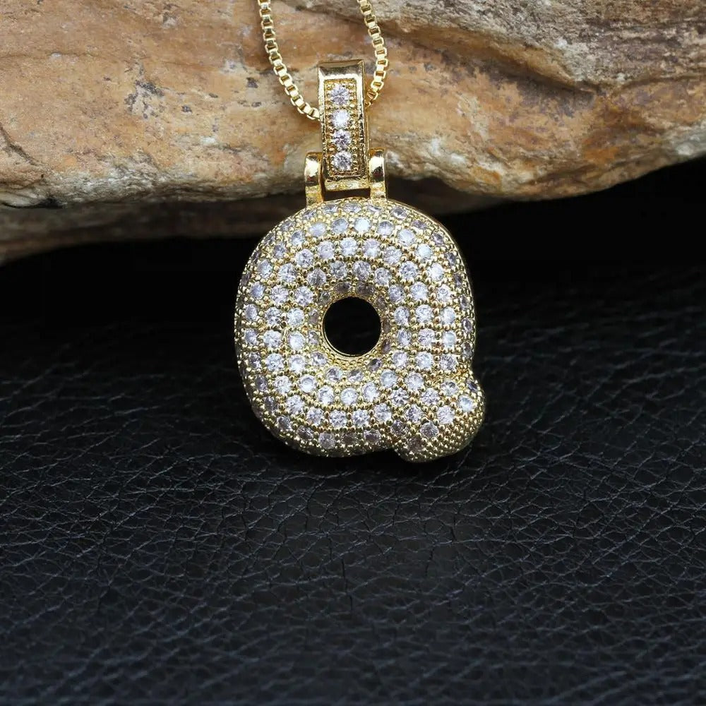 Ballon Initiële Charm Ketting