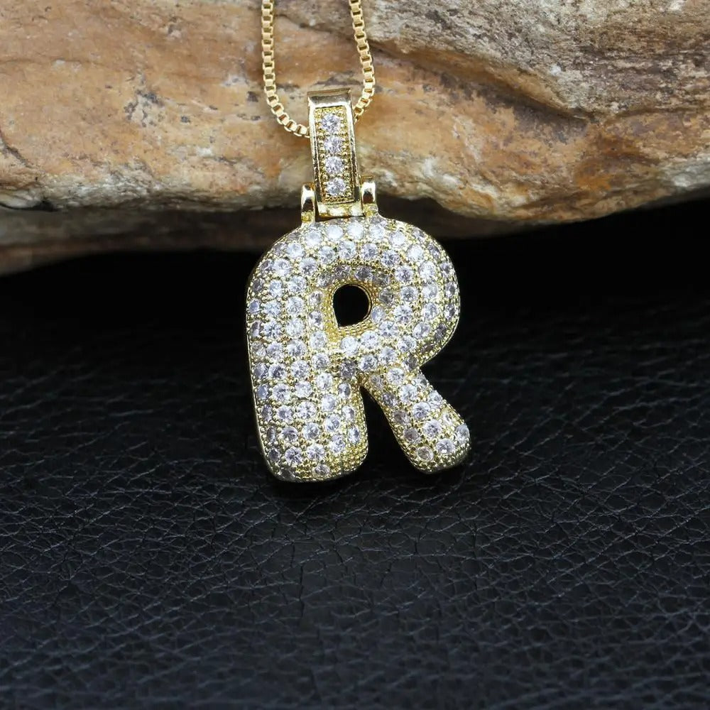 Ballon Initiële Charm Ketting