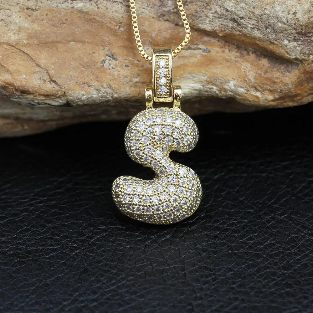 Ballon Initiële Charm Ketting