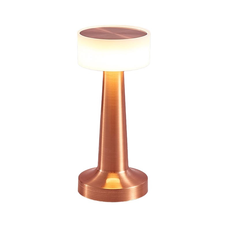 LunaHalo I Draadloze Tafellamp – LED, Oplaadbaar, Modern voor Slaapkamer