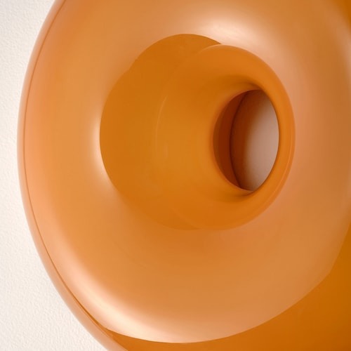 Donutlamp Met Dimbare Led Oranje Glas Voor Woonkamer