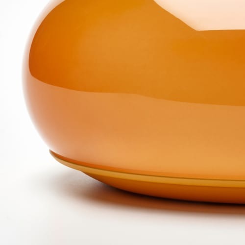 Donutlamp Met Dimbare Led Oranje Glas Voor Woonkamer