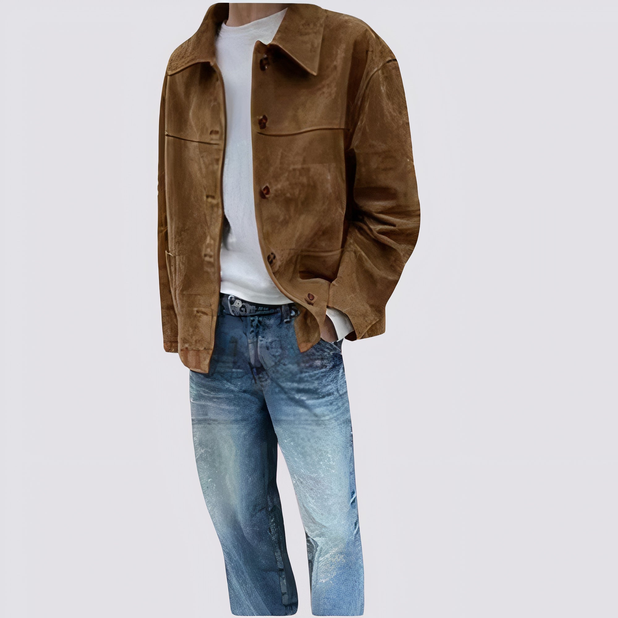 Fokas - Vintage Suède Herenjack