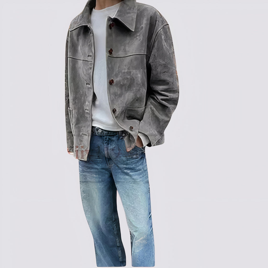 Fokas - Vintage Suède Herenjack