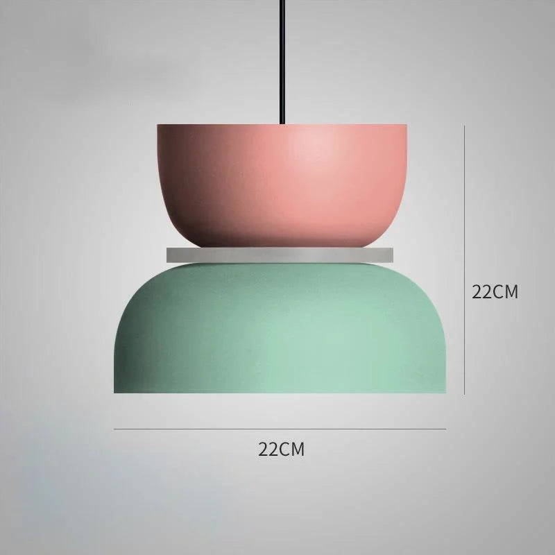 LuminaGlow - Moderne hanglamp in Scandinavische Macaron-stijl