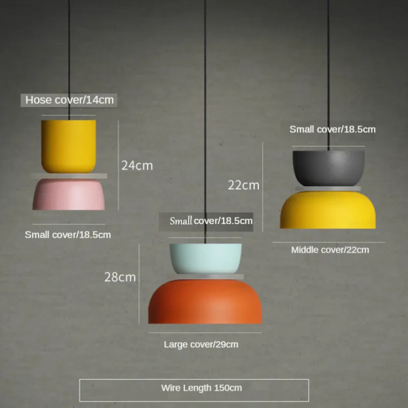 LuminaGlow - Moderne hanglamp in Scandinavische Macaron-stijl