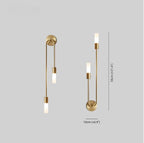 BrilloLux - Elegante LED Wandlamp met 2 Lichten in Goud