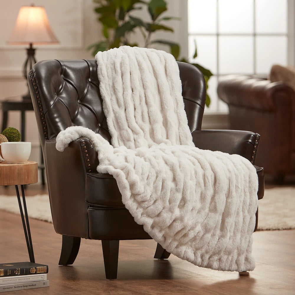 Chic Casa Faux Fur Deken™️