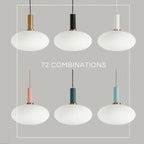 Nordic gecanneleerde glazen hanglampen