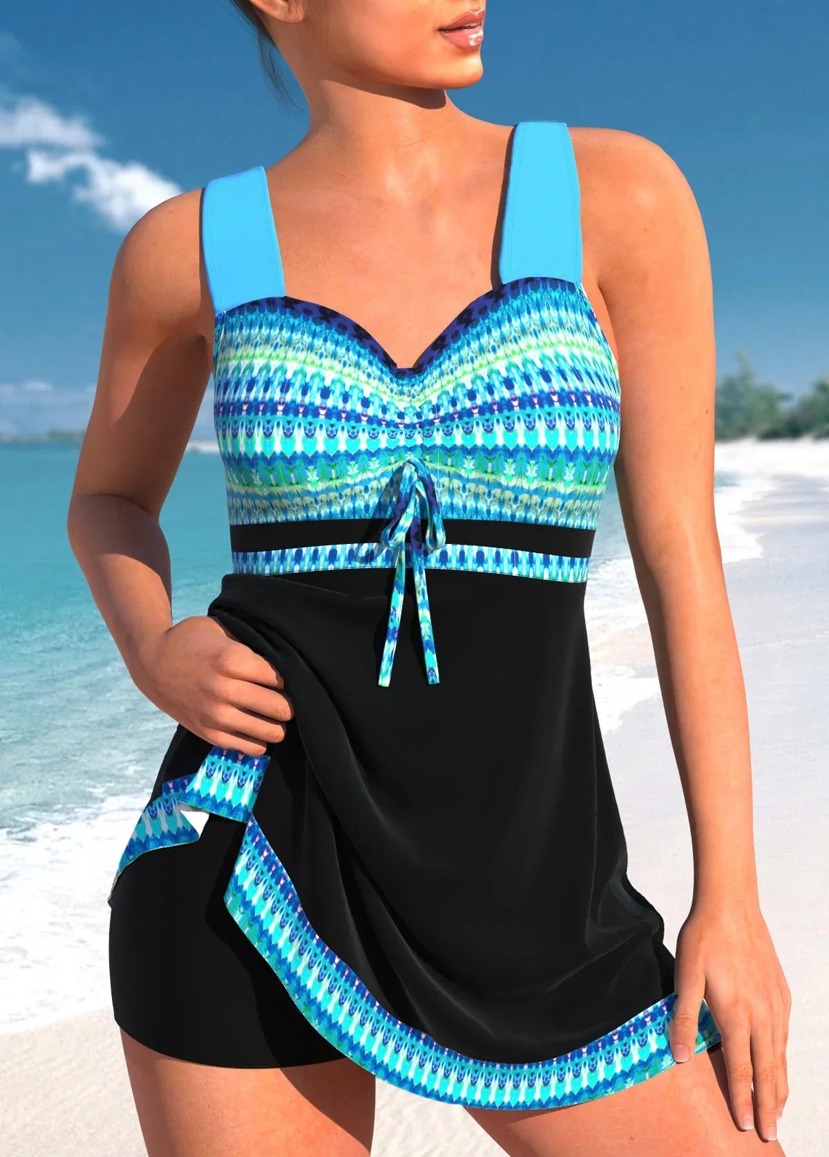 Tankini Badpak Dames Lichtgewicht Comfortabel Zomer