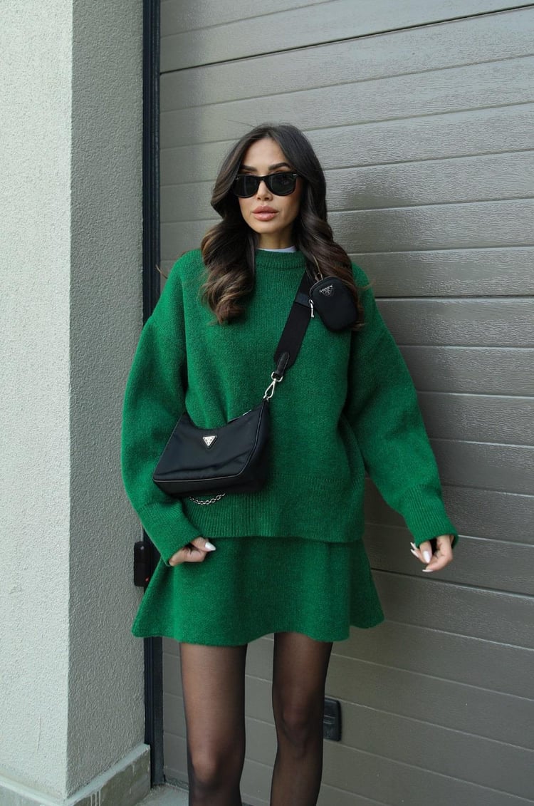Damure - Cozy Knit 2-delige Trui en Rok set