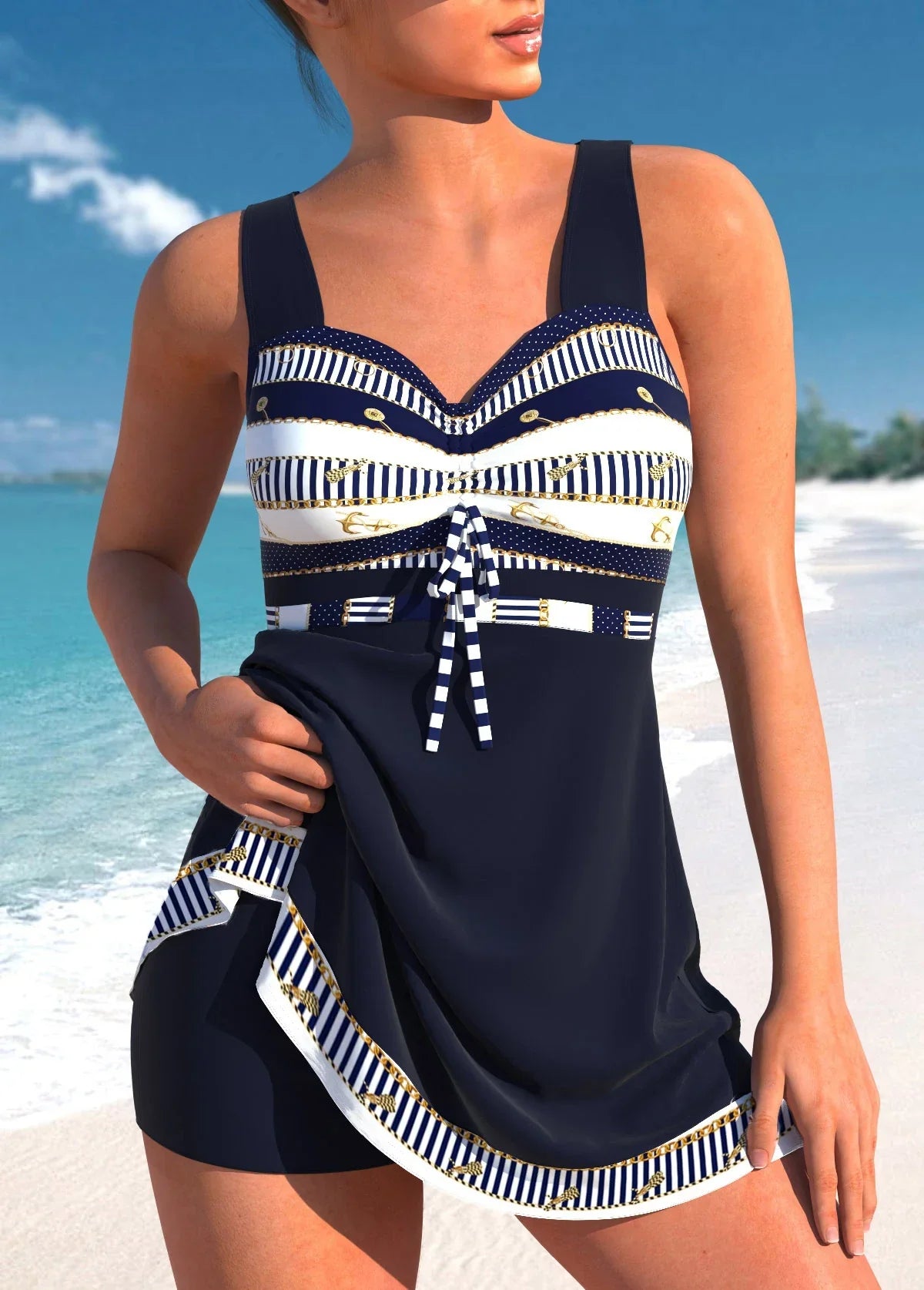Tankini Badpak Dames Lichtgewicht Comfortabel Zomer